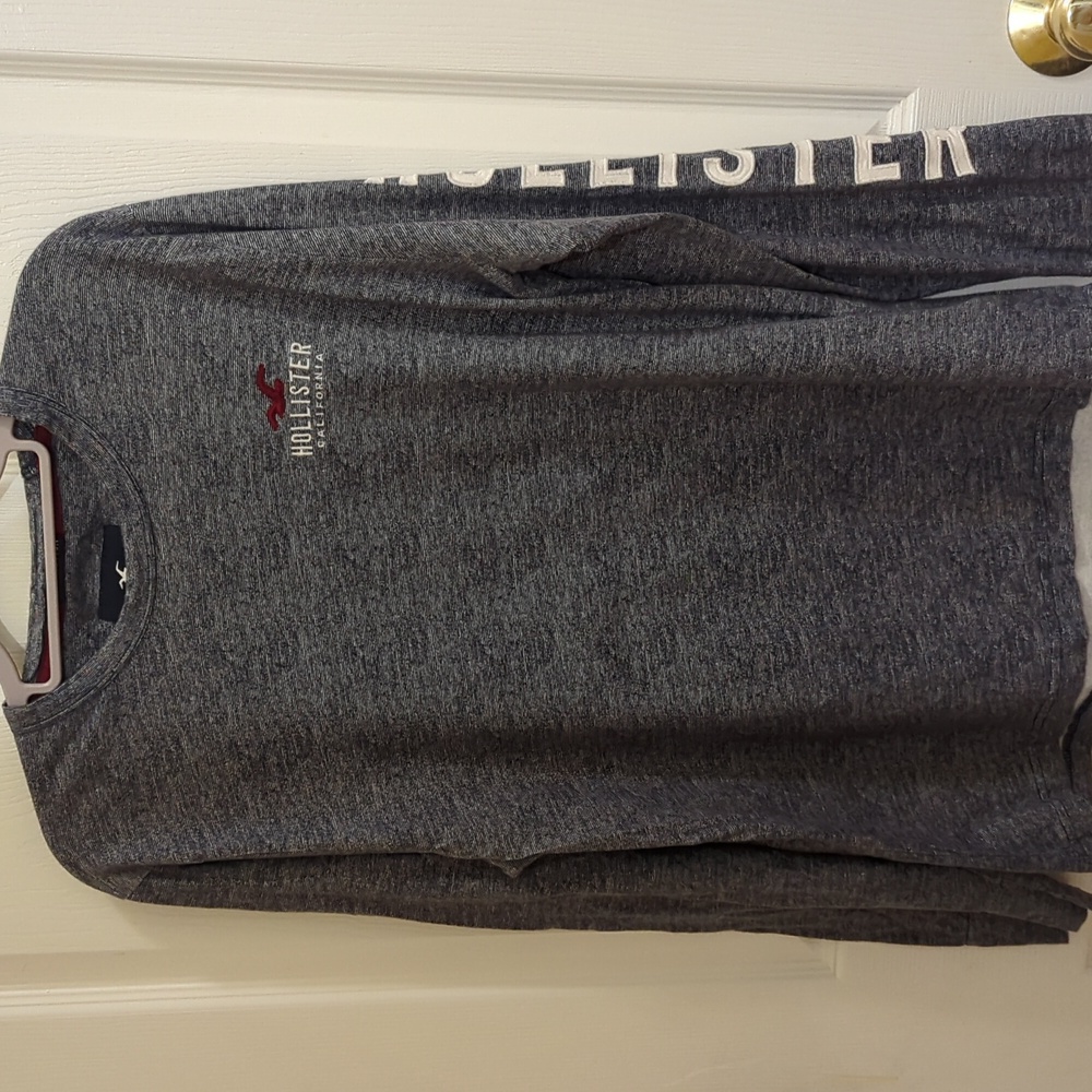 Navy blue Hollister long sleeve shirt
